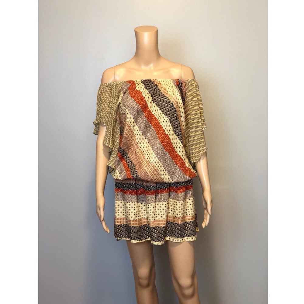 GYPSY 05 REVOLVE off shoulder silk print dress